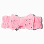 Blush Pink Bling Furry Makeup Bow Headwrap,