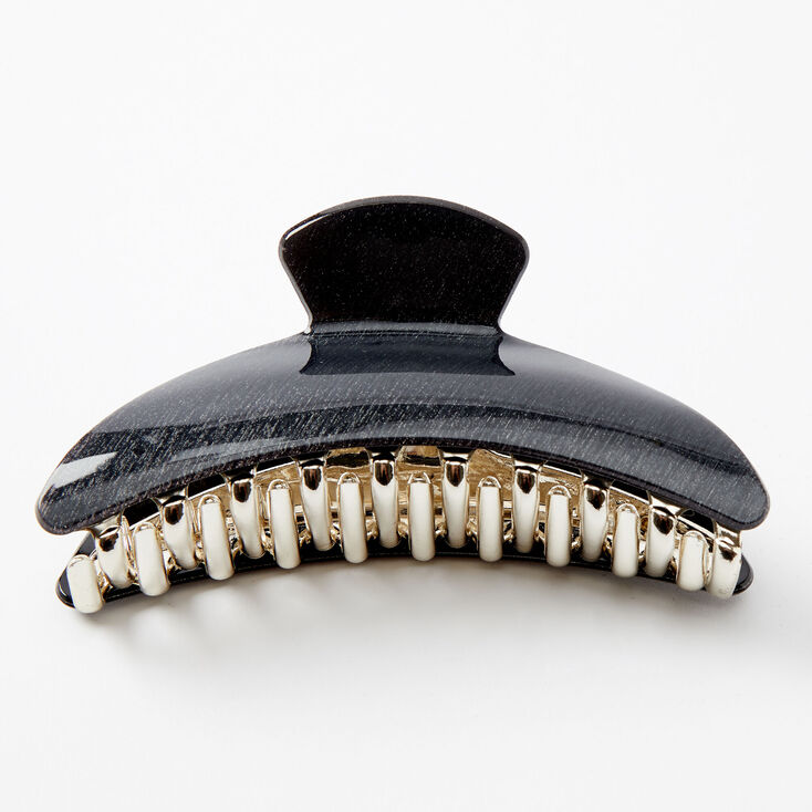Black Glitter Hair Claw,