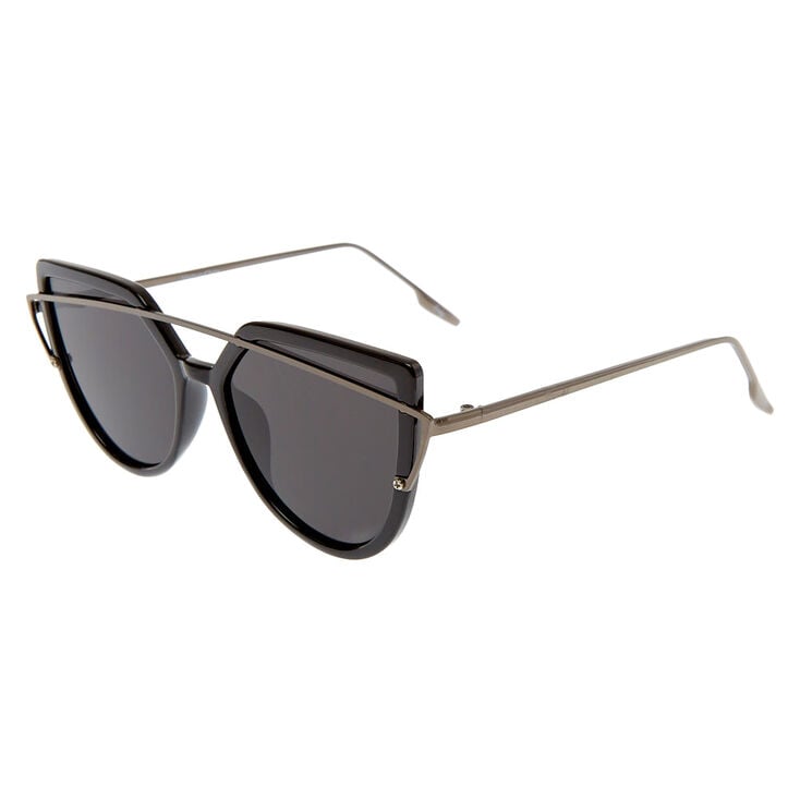 Black Brow Bar Cat Eye Sunglasses,