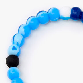 Marble Swirl Fortune Stretch Bracelet - Blue,