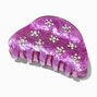 Purple Embellished Daisy Hair Claw,
