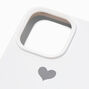 White Heart Phone Case - Fits iPhone&reg; 14 Pro Max,