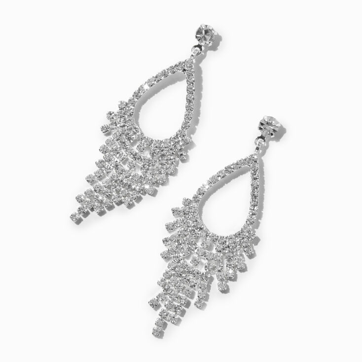 Rhinestone Chandelier 2&quot; Drop Earrings,