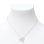 Silver Zodiac Charm Pendant Necklace - Aries,