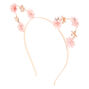 Pastel Petal Cat Ears Headband - Pink,