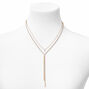 Gold Round Rhinestone Y-Neck Jewelry Set - 2 Pack,
