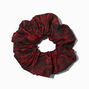 Red &amp; Black Floral Brocade Giant Hair Scrunchie,