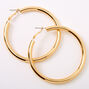 Gold 60MM Tube Hoop Earrings,