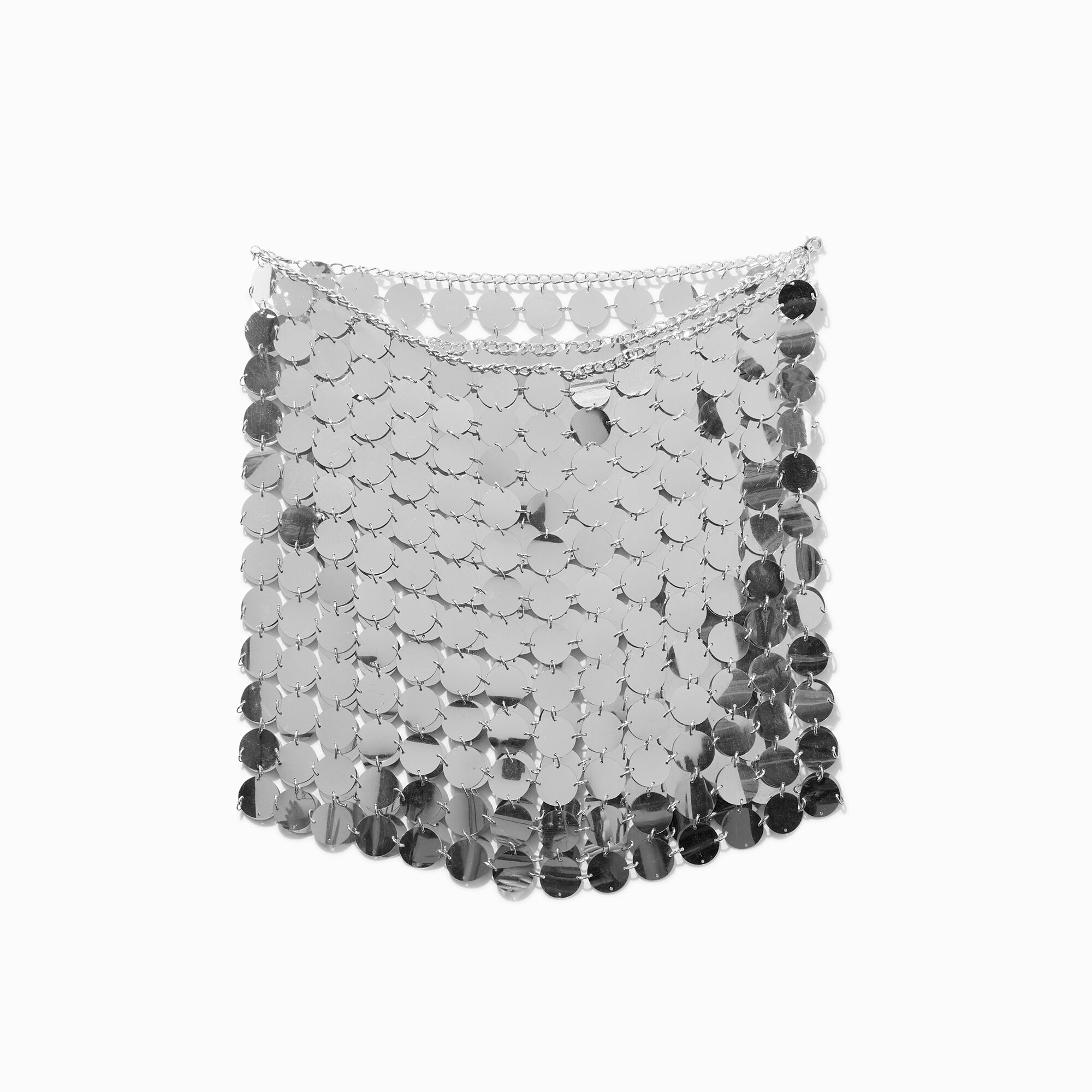 Silver hot sale overlay skirt