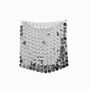 Silver Sequin Skirt Overlay,