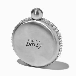 &quot;Life Is a Party&quot; Stainless Steel Flask,