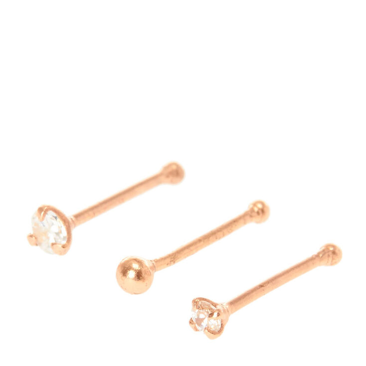 Rose Gold Nose Stud Set Icing Us