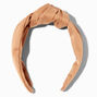 Nude Satin Knotted Headband,