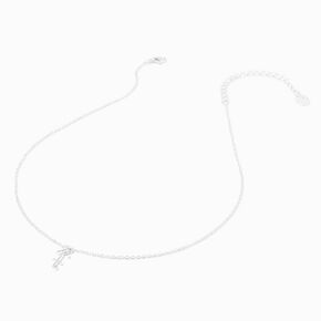 Silver Zodiac Embellished Pendant Necklace - Sagittarius,