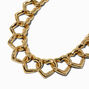 Gold-tone Heart Collar Necklace ,