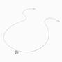 B&#39;Loved by Icing Sterling Silver Cubic Zirconia Cluster Pendant Necklace,