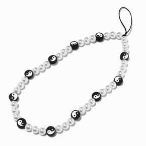 Yin Yang Beaded Phone Wrist Strap,