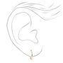 Mixed Metal Cross Stud &amp; Hoop Earrings - 9 Pack,
