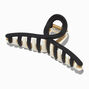 Black &amp; White Two-Tone Loop Hair Claw,