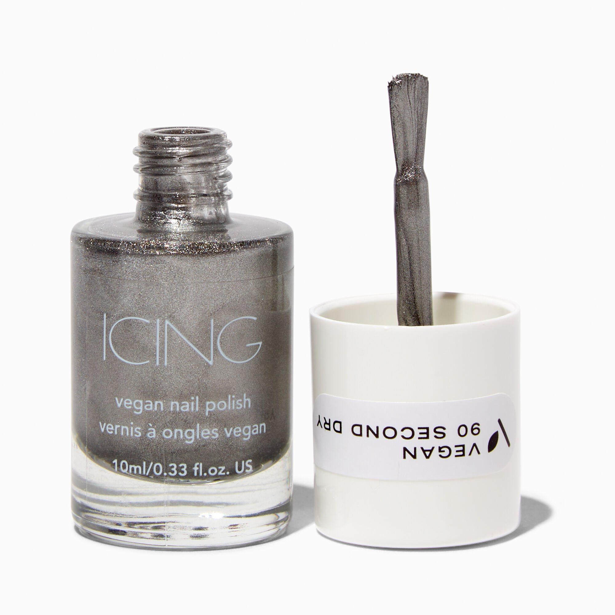 Vegan 90 Second Dry Nail Polish Chrome Icing US