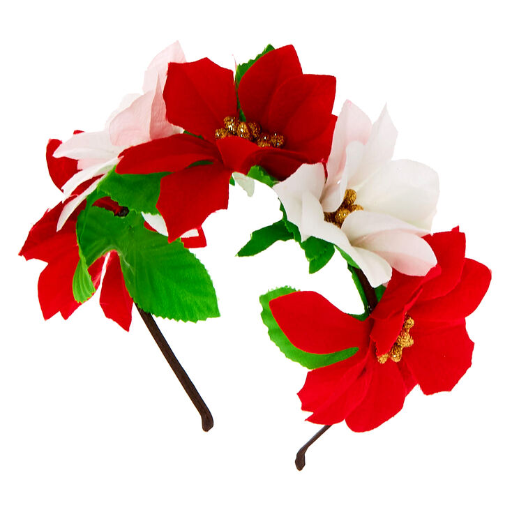 Poinsettia Headband - Red,
