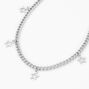 Silver Star Charm Chain Necklace,