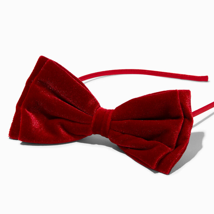 Red Velvet Bow Headband,