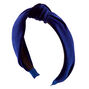Velvet Knotted Headband - Navy,