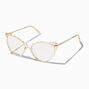 Solar Blue Light Reducing Tan Swirl Clear Lens Frames,