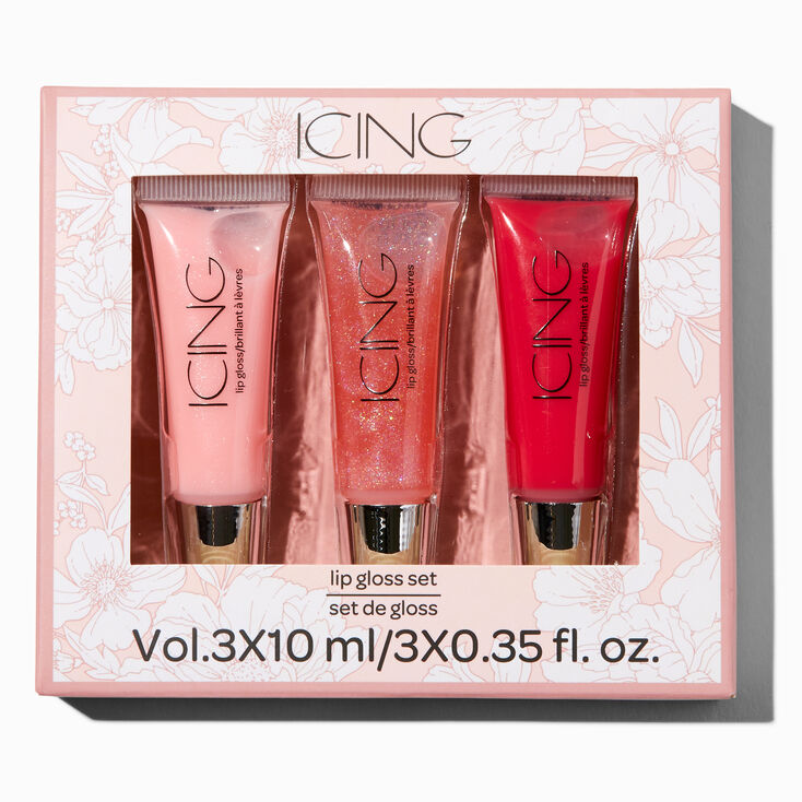 Glossy Spring Lip Gloss Set - 3 Pack,