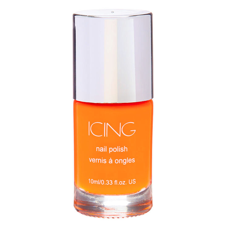 Solid Nail Polish - Neon Orange,