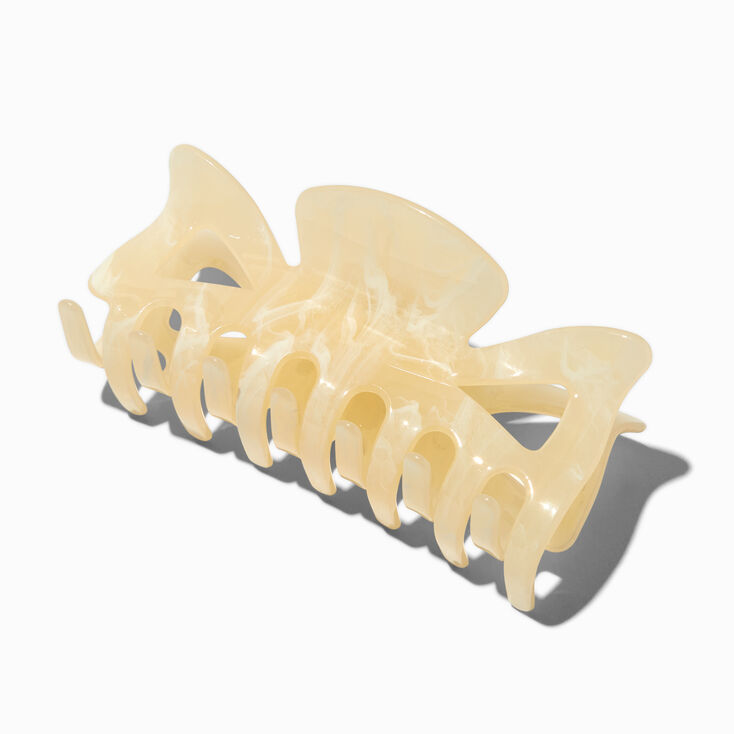 Pearlized Ivory Large Hair Claw,