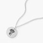 Silver Birthstone Color Tag Pendant Necklace - July,