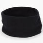 Black Flat Ribbed Headwrap,