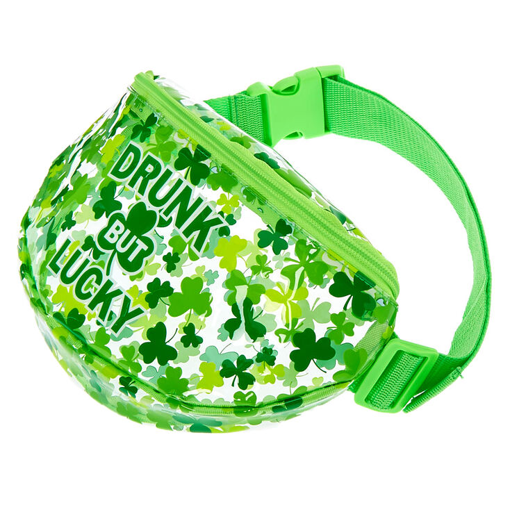 Drunk But Lucky Clear Fanny Pack,