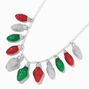 Christmas Lightbulb Ornament Necklace,
