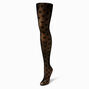 Heart Black Fishnet Tights - Size S/M,