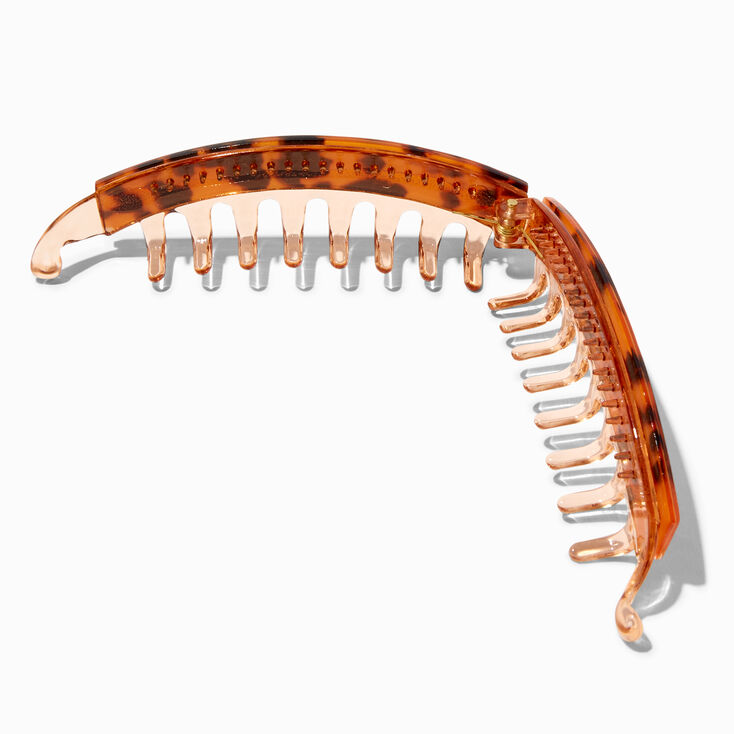 Natural Tortoiseshell Acrylic Banana Hair Claw,