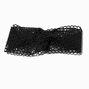 Black Lace Flat Headwrap,