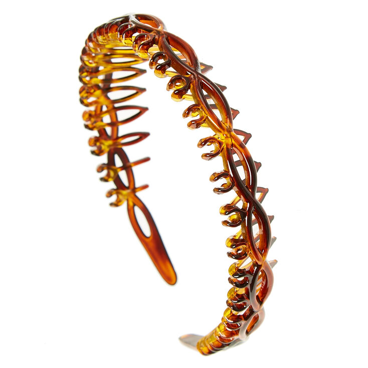 Twisted Brown Tortoiseshell Headband,