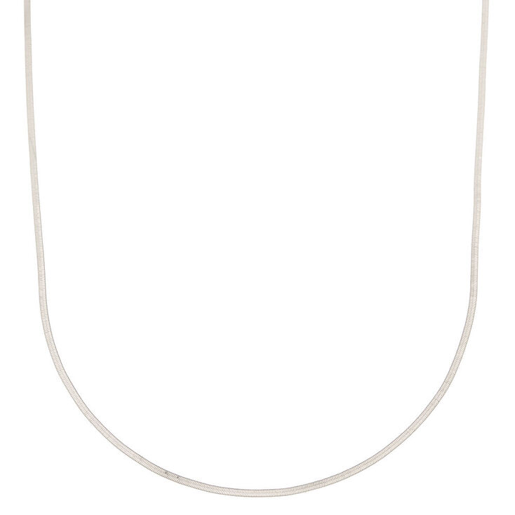 Silver Snake Chain Necklace,