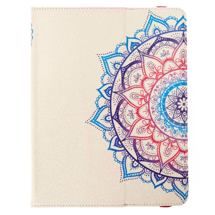 10" Glitter Mandala Universal Folio Table Case,