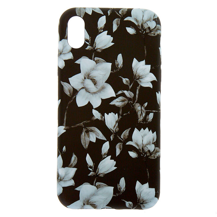 Black White Floral Phone Case Fits Iphone Xr Icing Us