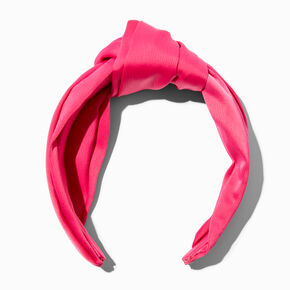 Hot Pink Silky Knotted Headband,