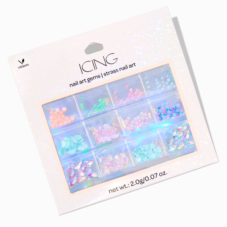 Pastel Opal Vegan Nail Art Gem Pack