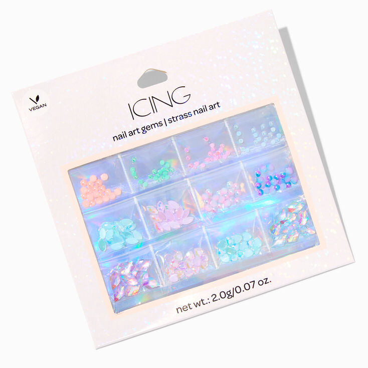 Pastel Opal Vegan Nail Art Gem Pack,