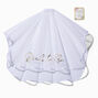 Bride To Be Satin Trim Double Layer Veil,