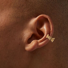 Silver-tone Daisy Stud &amp; Ear Cuff Earring Stackables - 6 Pack,