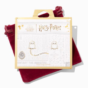 Sterling Silver Harry Potter&trade; Hedwig Stud Earrings,