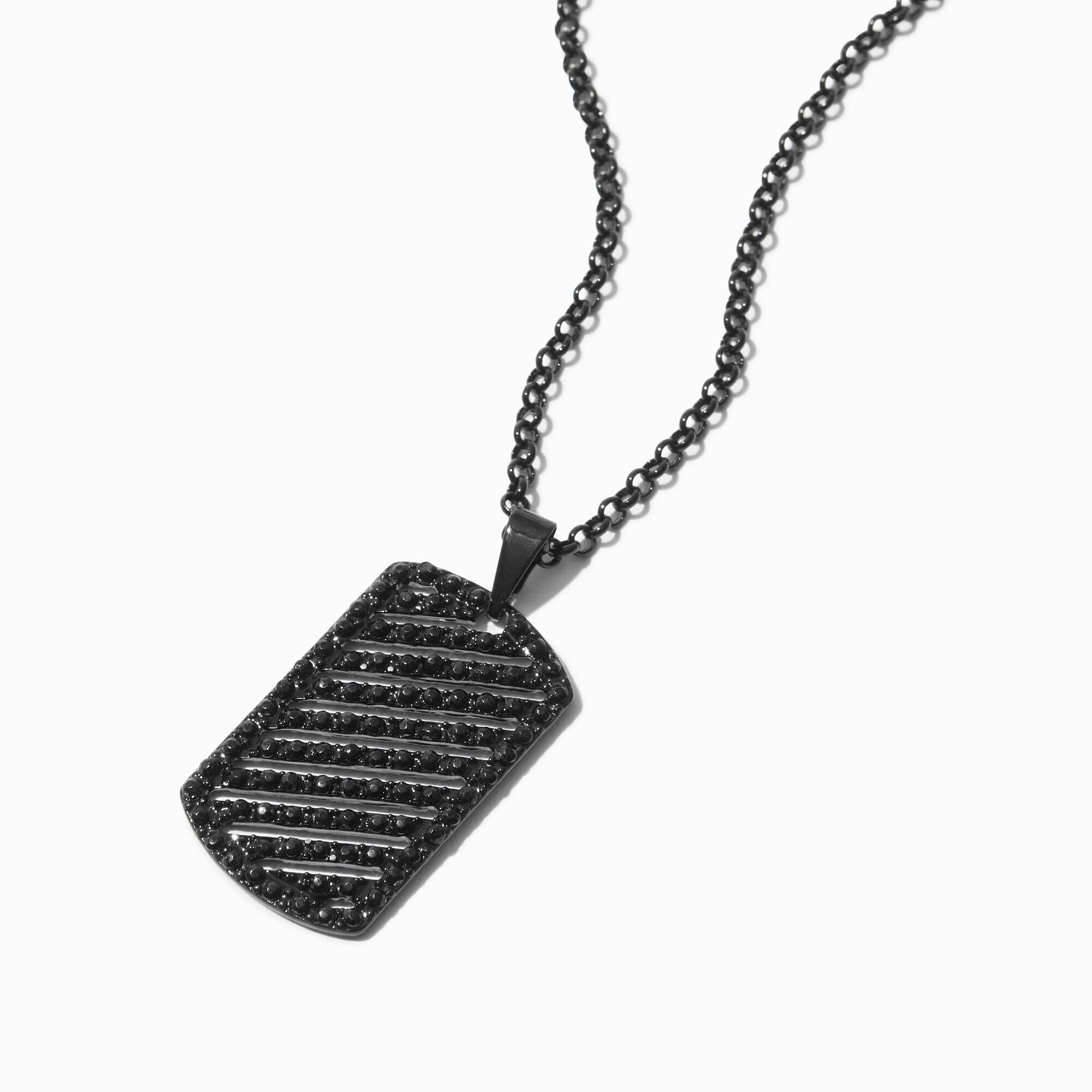 Swarovski dog tag necklace best sale
